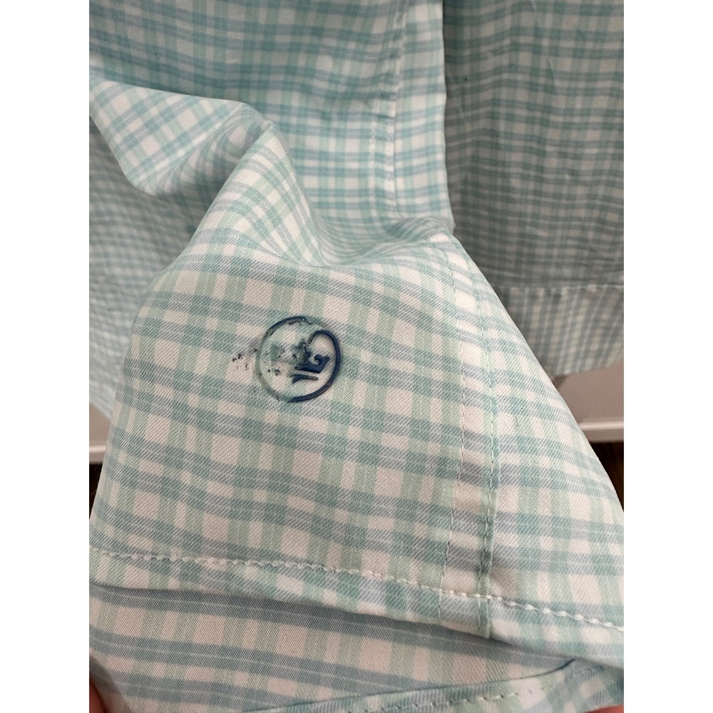 Peter Millar‎ Performance Shirt Long Sleeve XL plaid - Picture 4 of 7